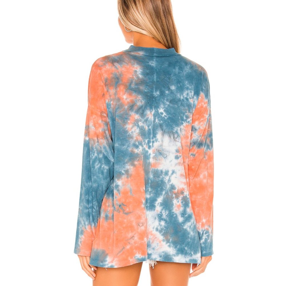 Free People ~ Be Free Tie Dye Shirt Top - Picture 3 of 12